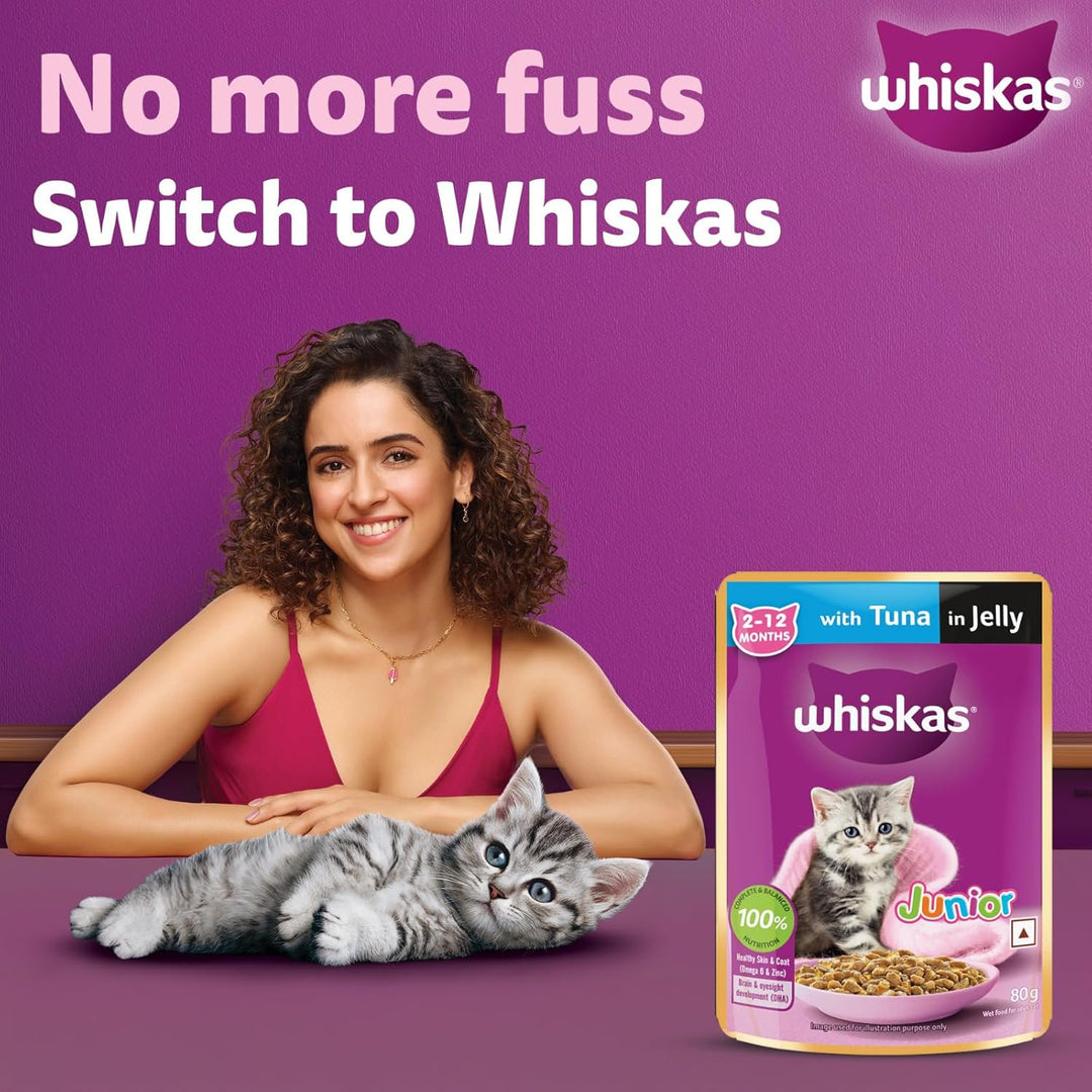 Whiskas Kitten Tuna Jelly 85Gm