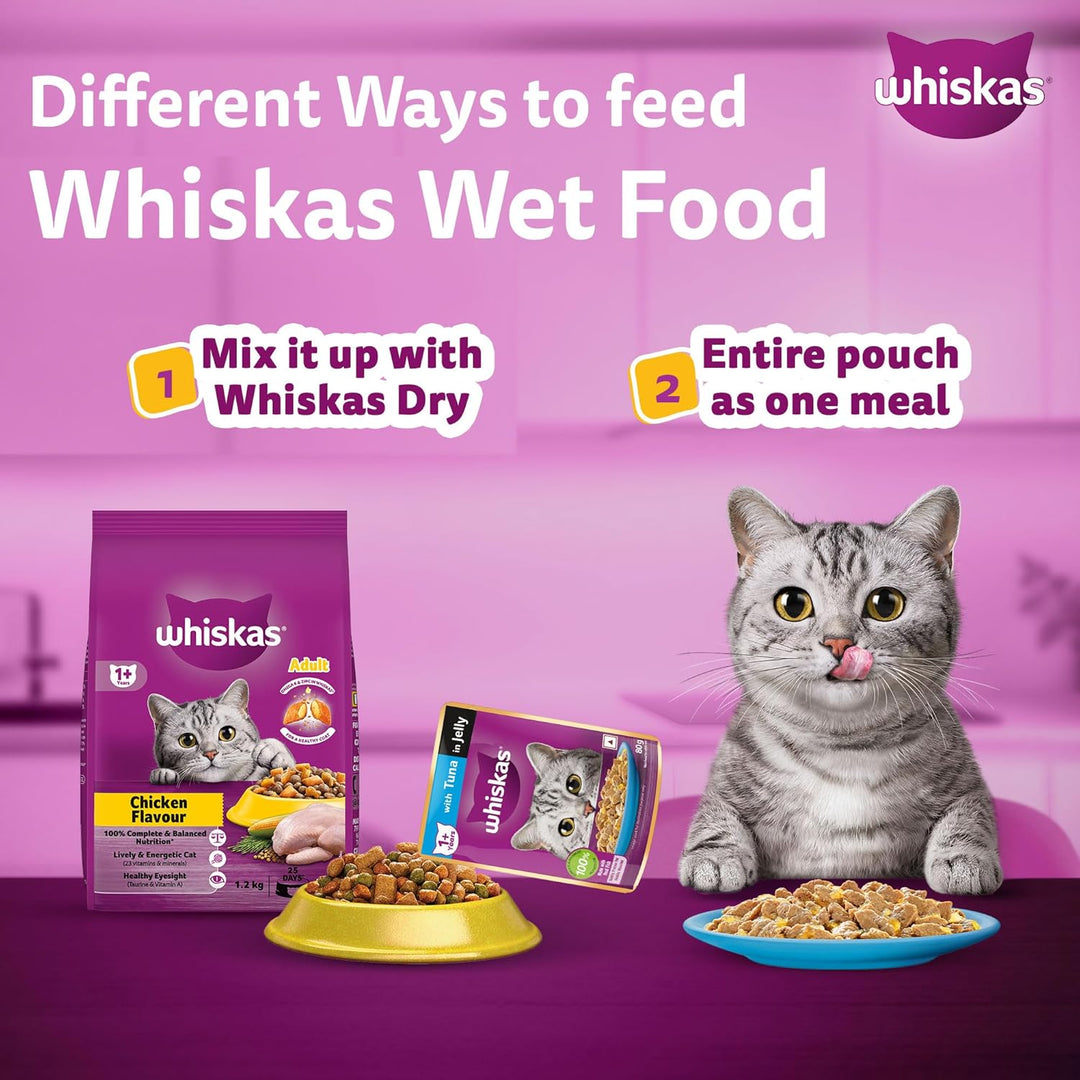 Whiskas Adult Tuna Jelly 80Gm