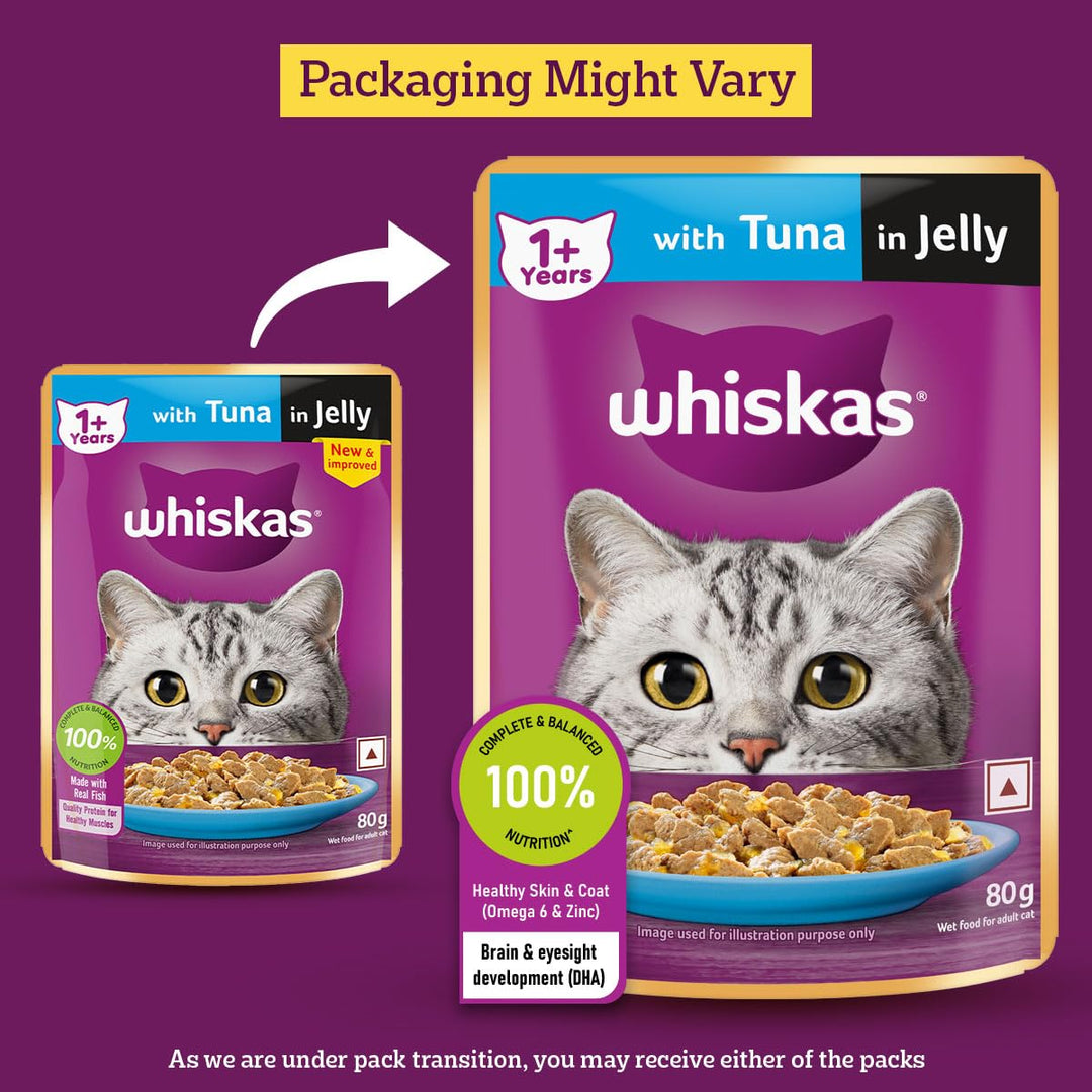 Whiskas Adult Tuna Jelly 80Gm