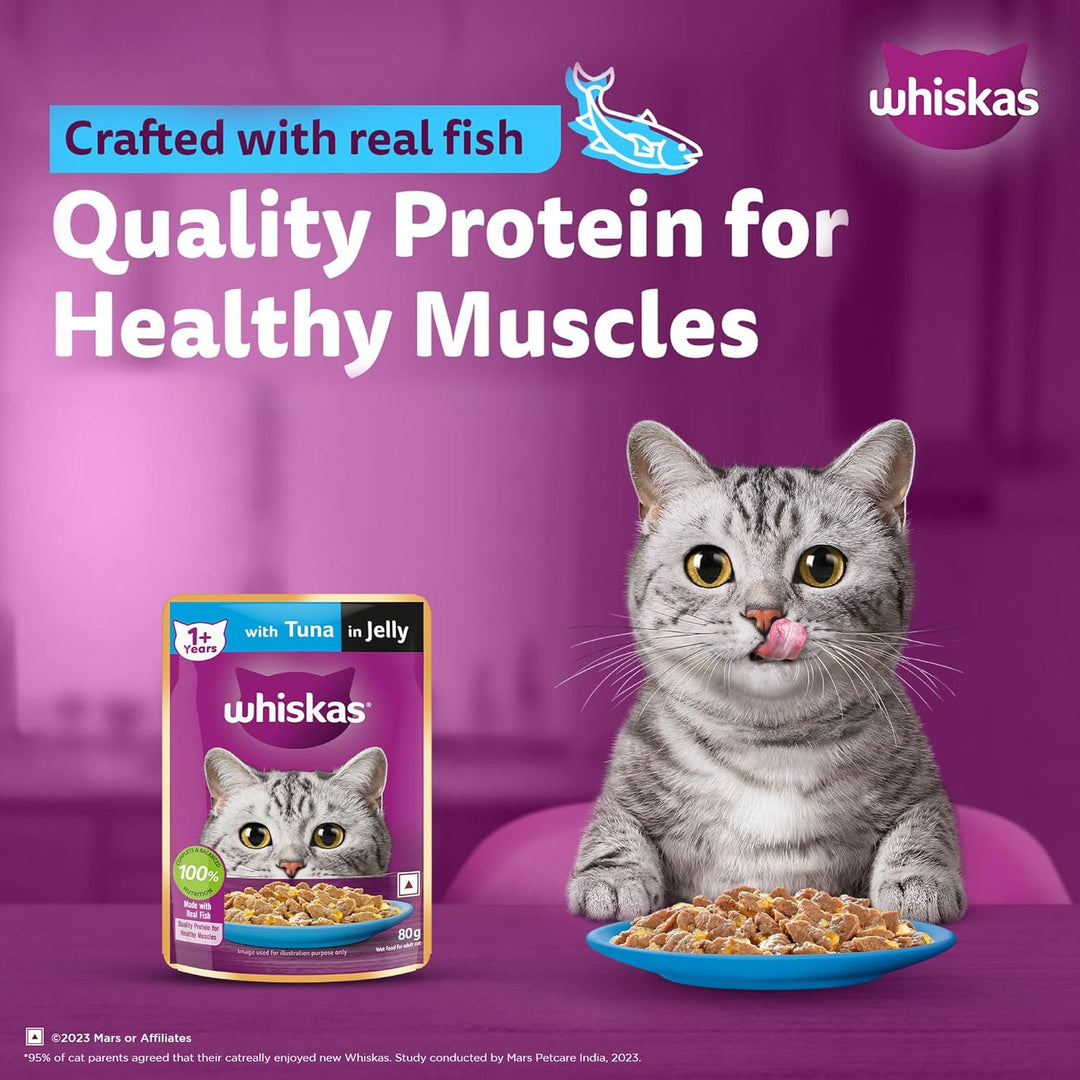 Whiskas Adult Tuna Jelly 80Gm