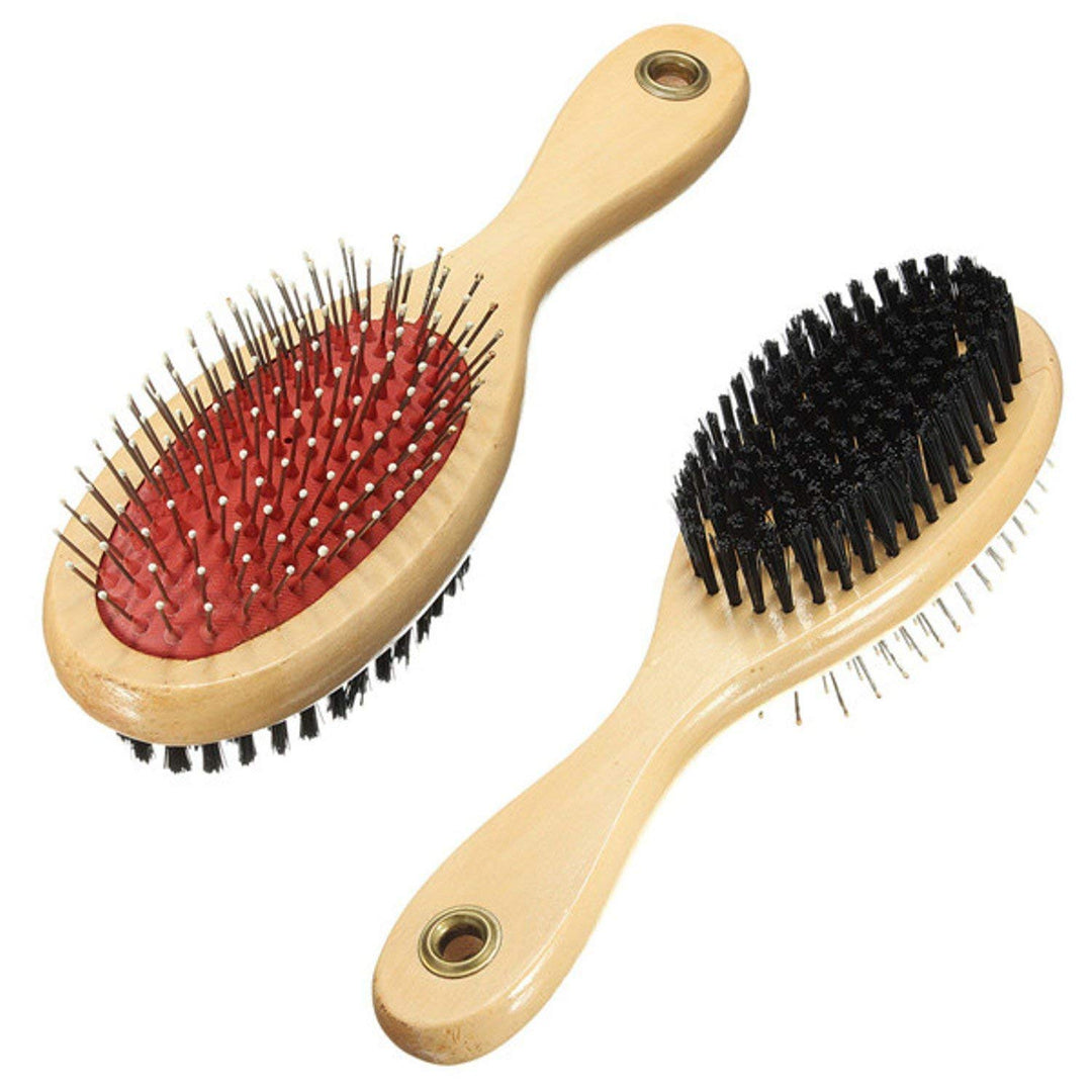 Wooden Pin Brush for Pet Premium